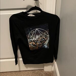 Black Graphic Kids Shirt